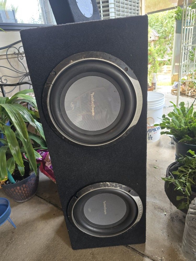 10" Fosgate P2 Subs In A Box