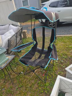 Price is firm.. folding Beach / camping chairs with canopy