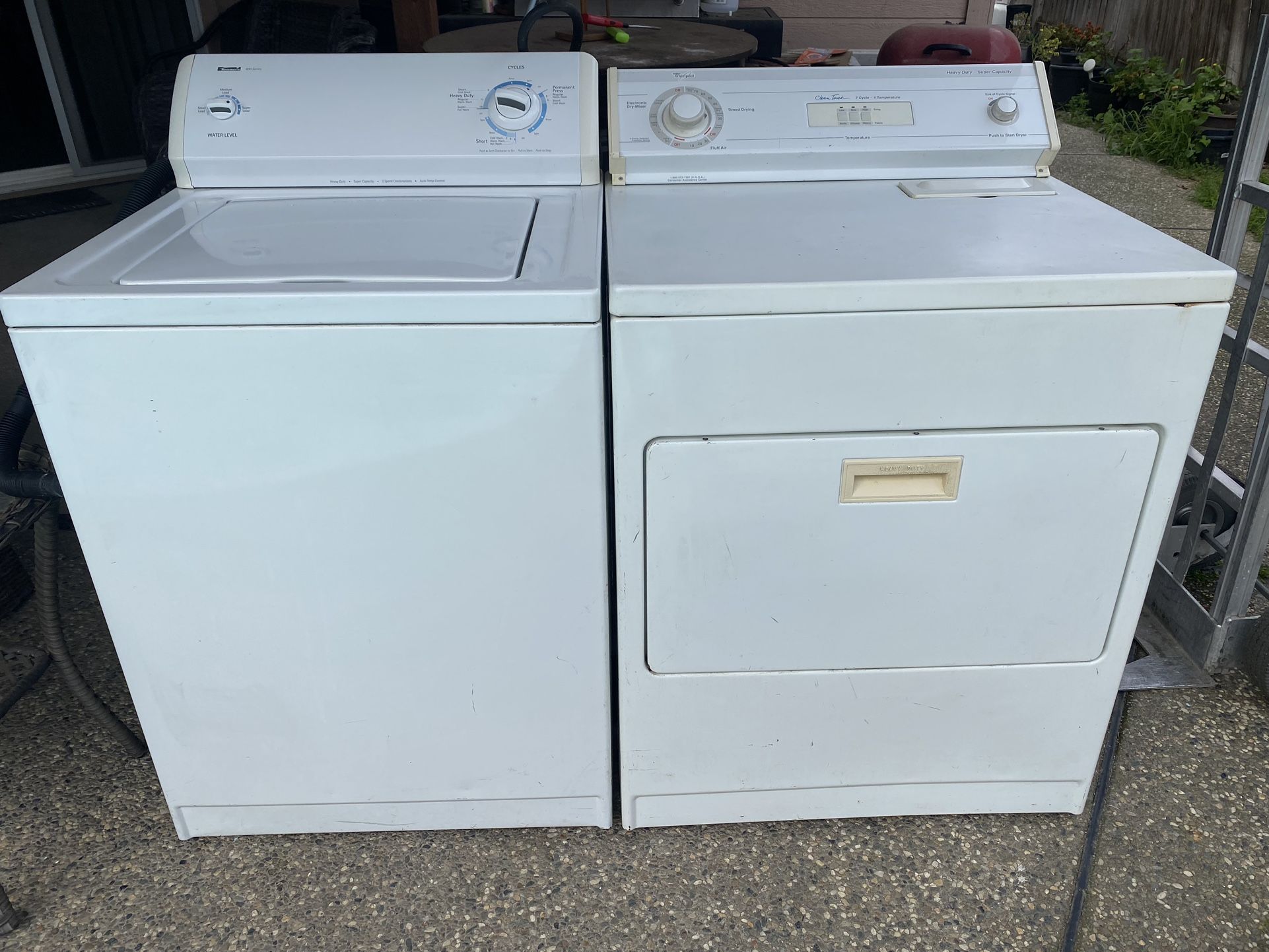 Kenmore Washer And Electric Dryer 