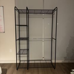 Clothing Rack with Shelves 