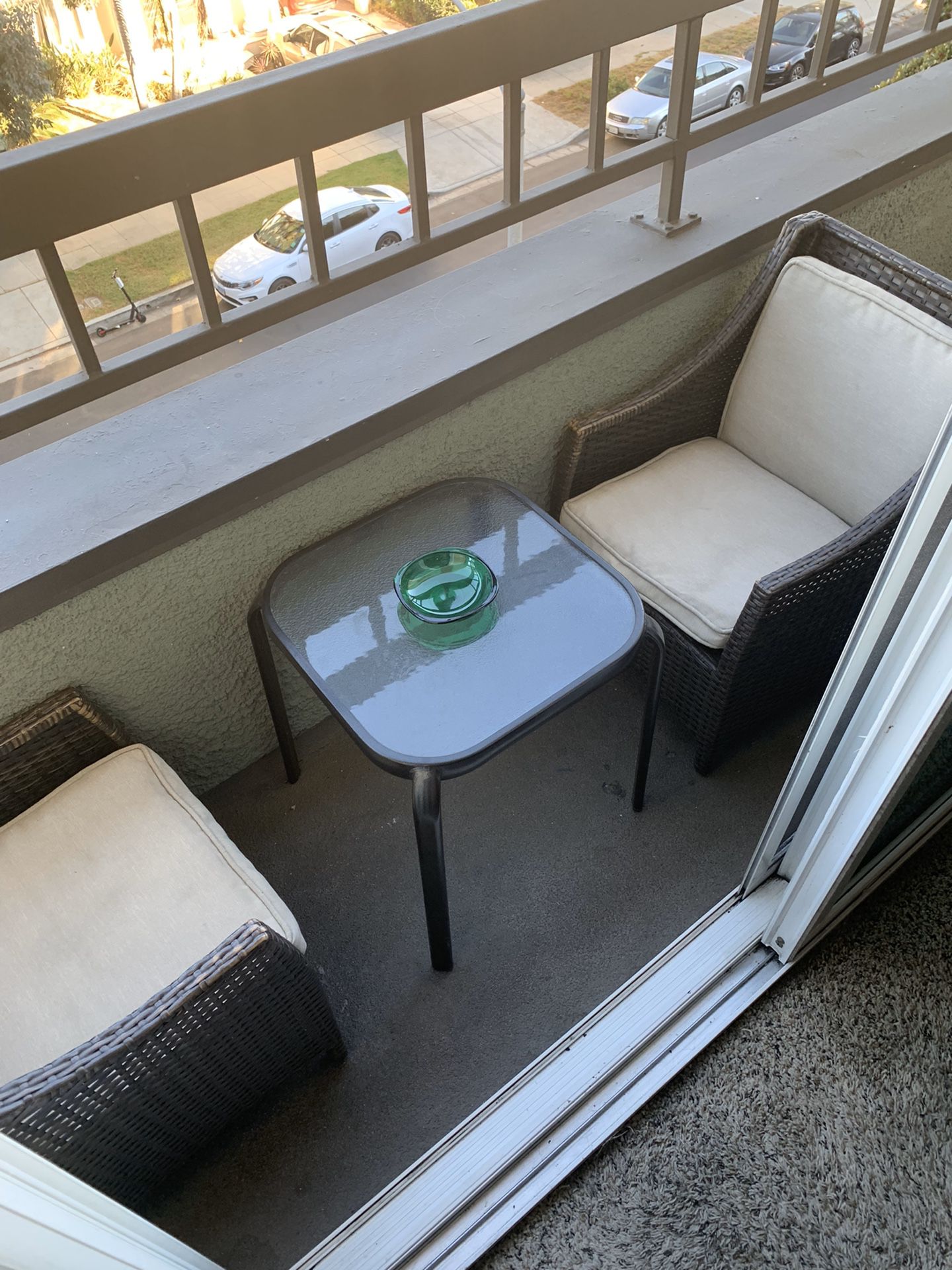 Outdoor small balcony setting $30