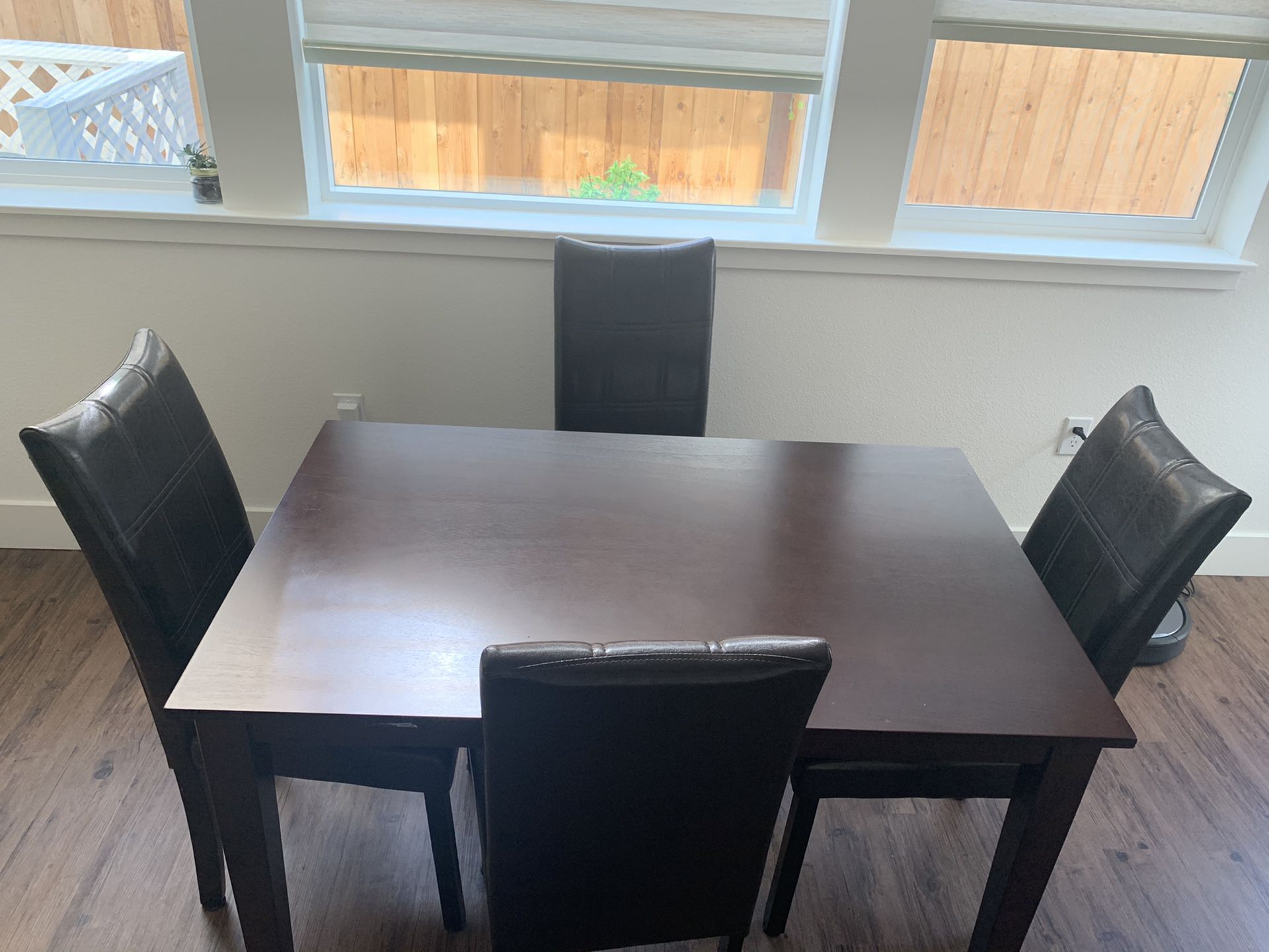 Dining table with dining chairs