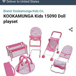 KOOKAMUNGA KIDS Unicorn 6-Piece Doll Playset 

