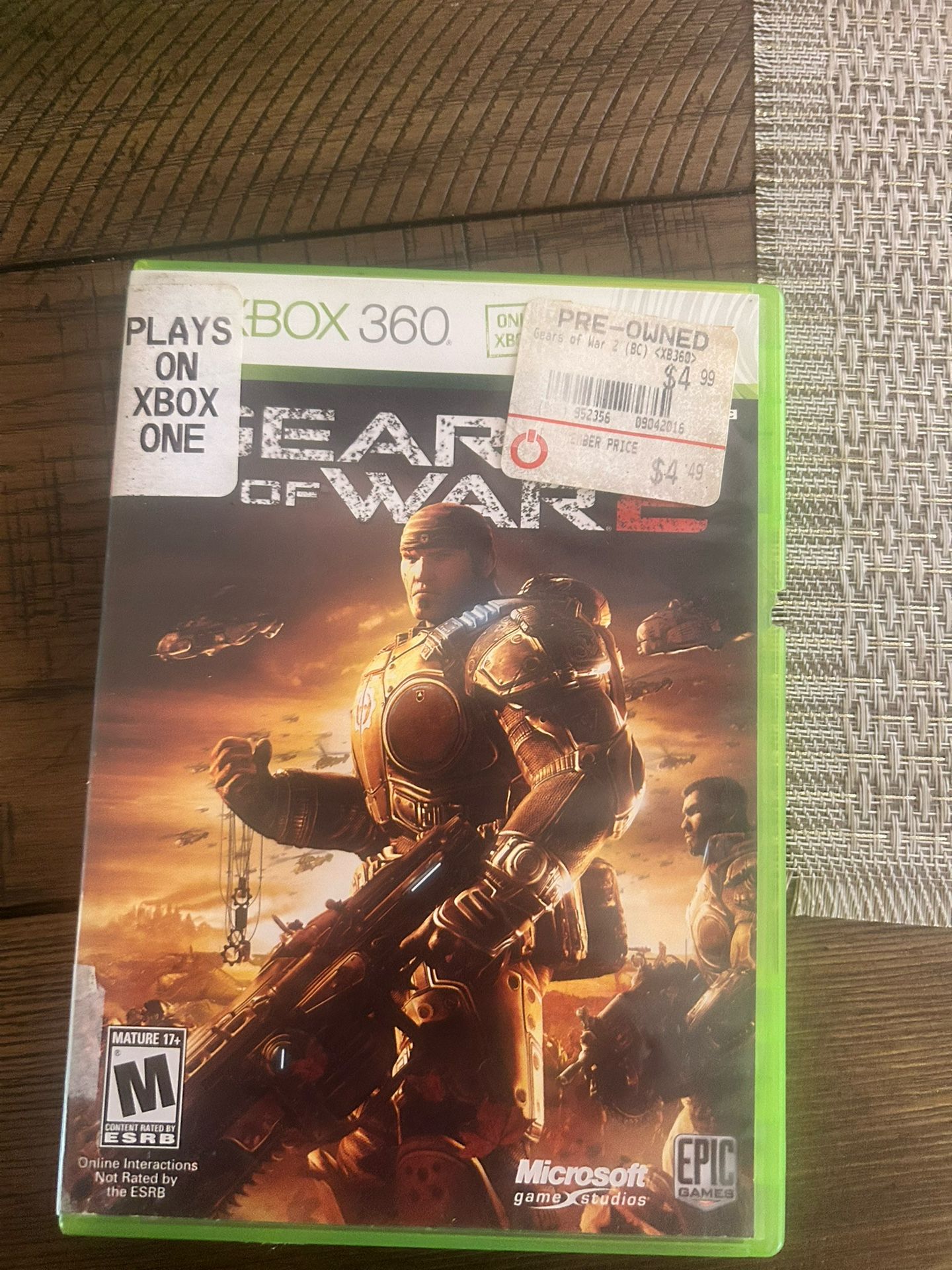 Xbox 360 Gears Of War Game