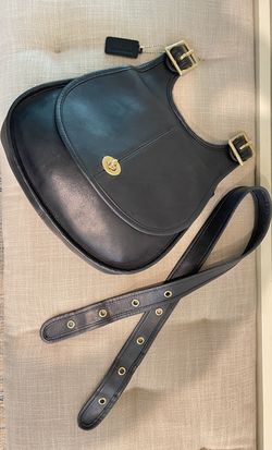 Vintage SUPER RARE Coach Crescent Saddle Bag