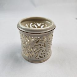 Vintage Lenox China Cream Gold Tealight Holder Votive Candle 
