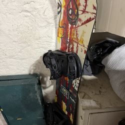 Snowboard And Bindings
