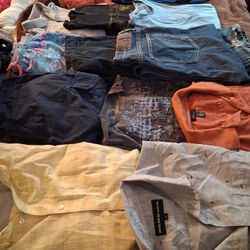 Men's Large Clothes ,pants and Shorts Are Size 36