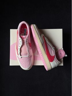Air Jordan 1 Low x Travis Scott Sail Tropical Pink DS Size 10.5