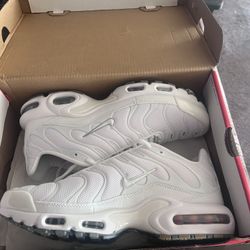 Nike Air Max Plus All White – Size 10 – Brand New with Box