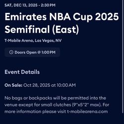 Emirates NBA Cup 2025 Semifinal 