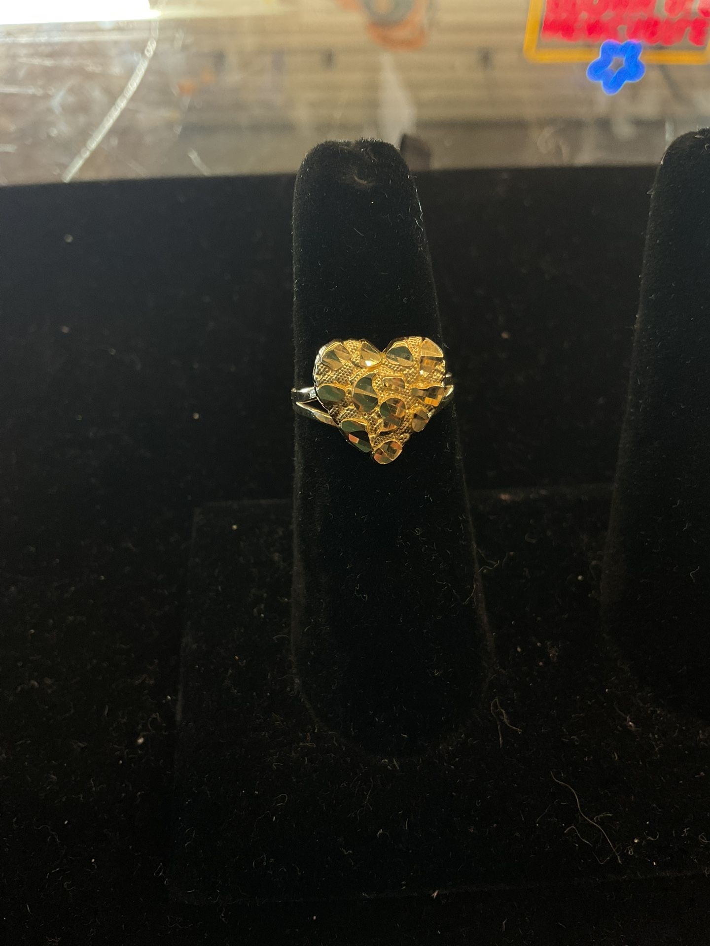 10KT Heart Nugget Ring 39901-2