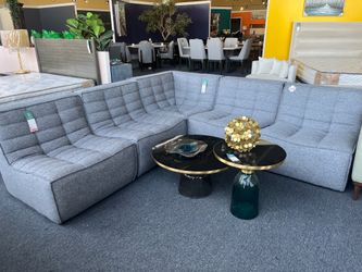Grey modular sofa，$1450