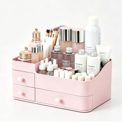 Makeup Organizer with 3 Drawers, Bathroom Counter Organizer