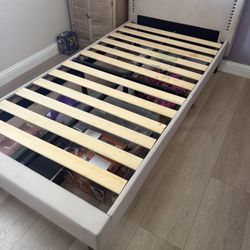 Free Win Upholstered Bed And Mattress 