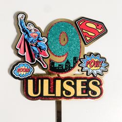 Superman cake Topper