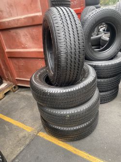 SET FOUR TIRES 265/70/17 CONTINENTAL SEMI NEW 95%TREAD LIFE $250 PRICE INCLUDES PROFESSIONAL INSTALLATION AND TAX