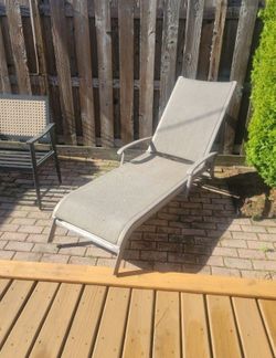 Pair Of Reclining Deck Chairs With Lowering Arms. Both For 150