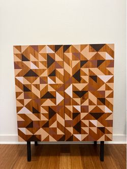 Geometric Credenza / Statement Cabinet — $375
