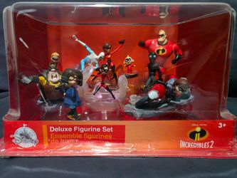 Disney Pixar Incredibles 2 Deluxe Figurine Set – 10 Characters