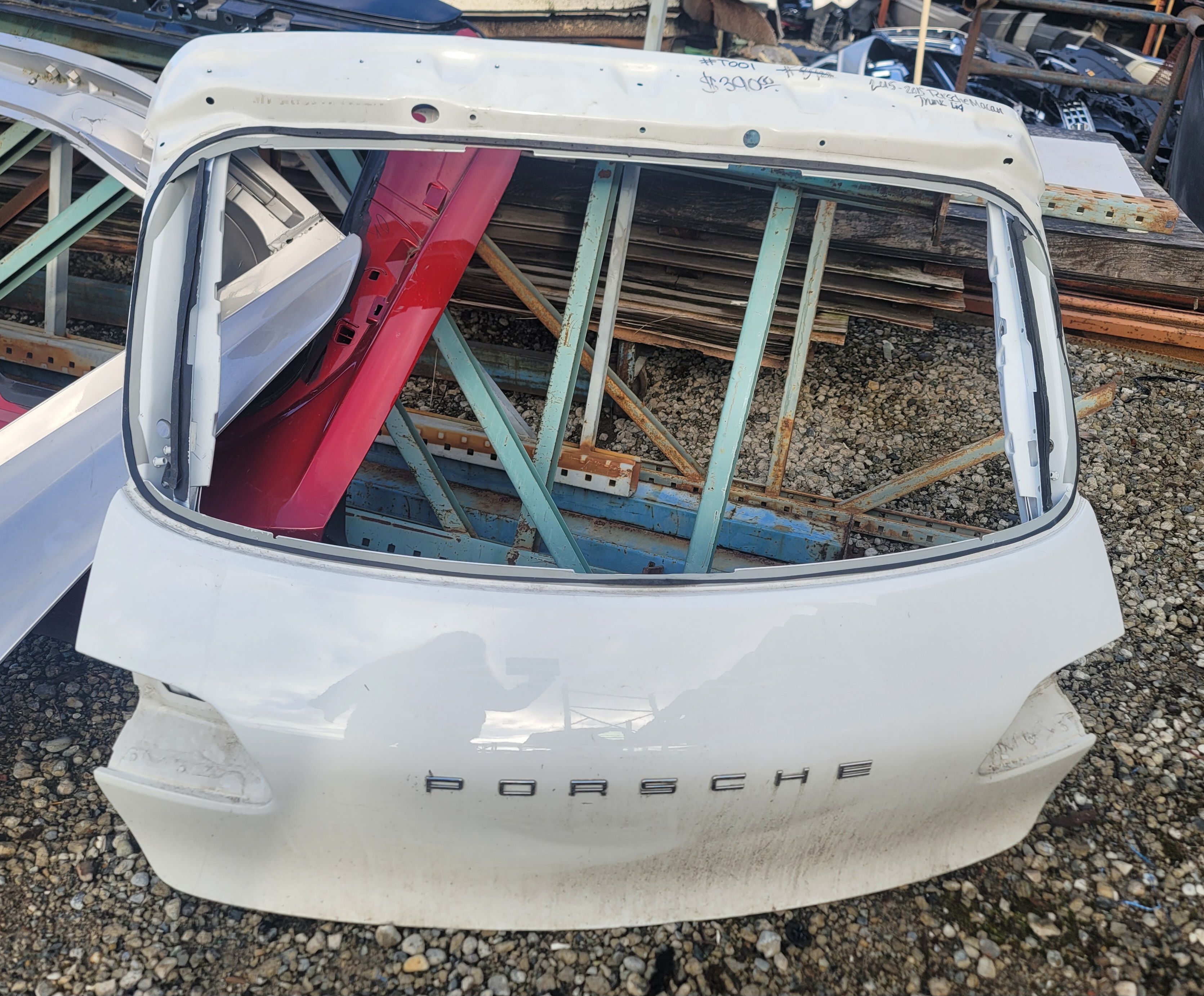USED REF#T001 2015 TO 2018 PORSCHE MACAN DECK LID