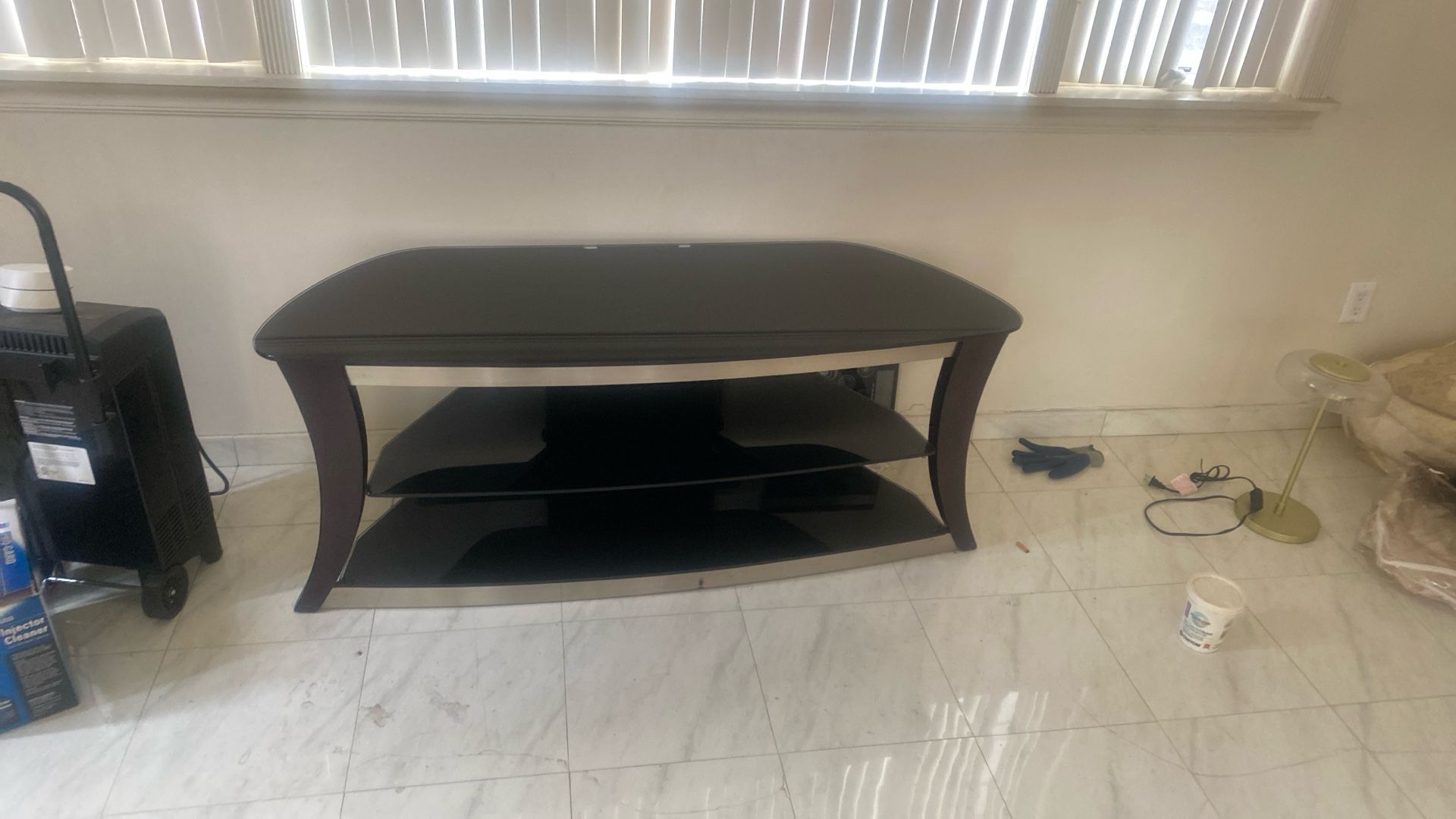 All Glass Tv Stand