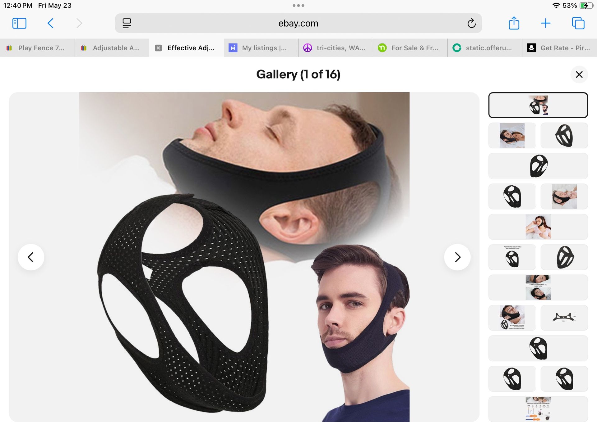 Effective Adjustable Anti - Snore Chin Strap for Men & Women's Daily Sleep Use