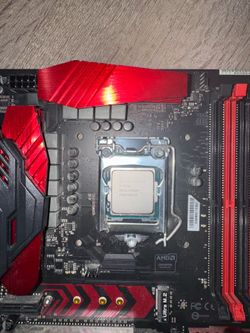 Used gaming motherboard with processor