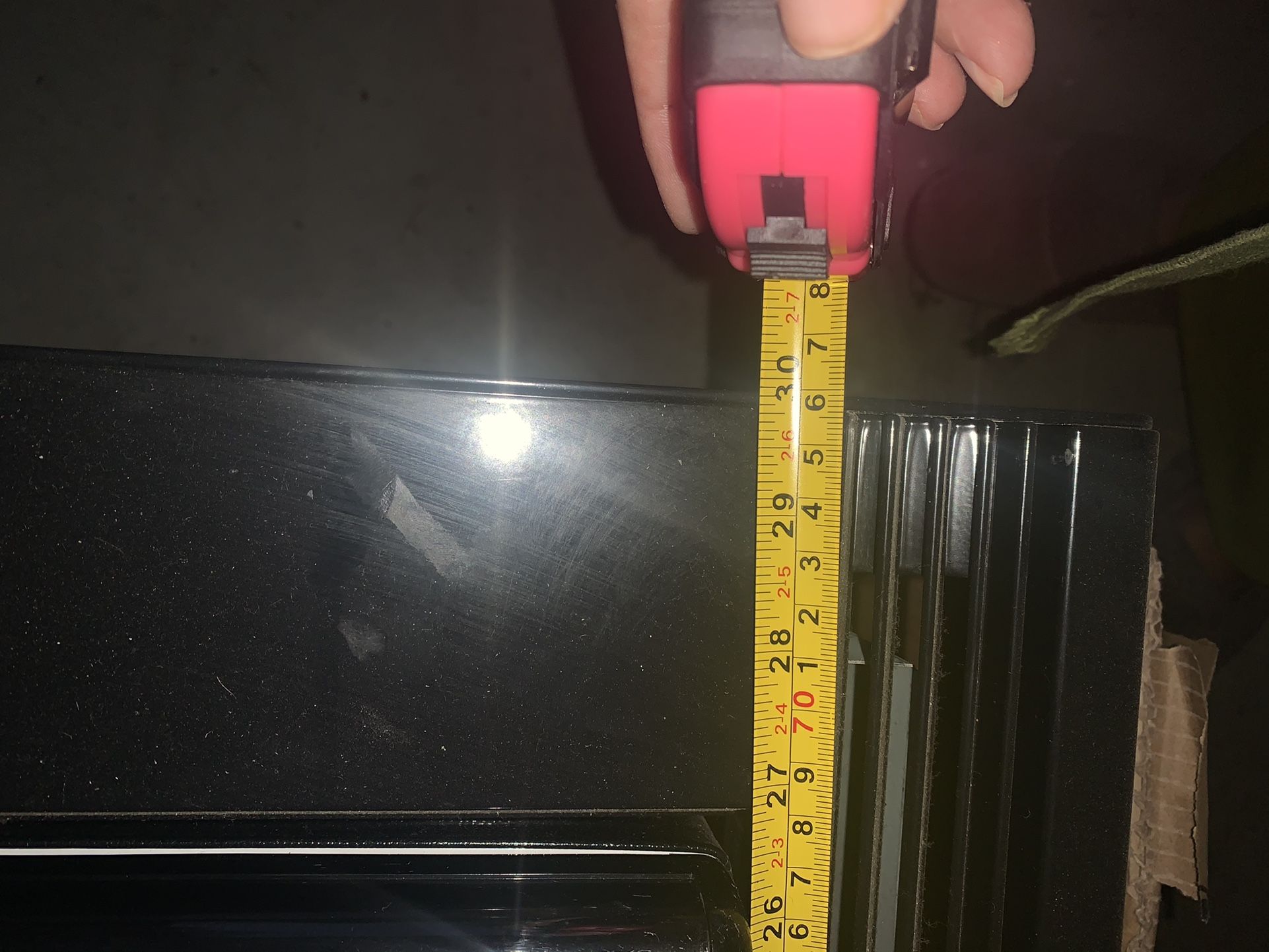 microwave and matching trim