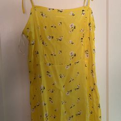 Cute Yellow Daisy Sundress size XL NWT