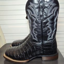 Dan Post Kingsly Caiman Western Boots Square Toe DP4805 Men's Size 10 D