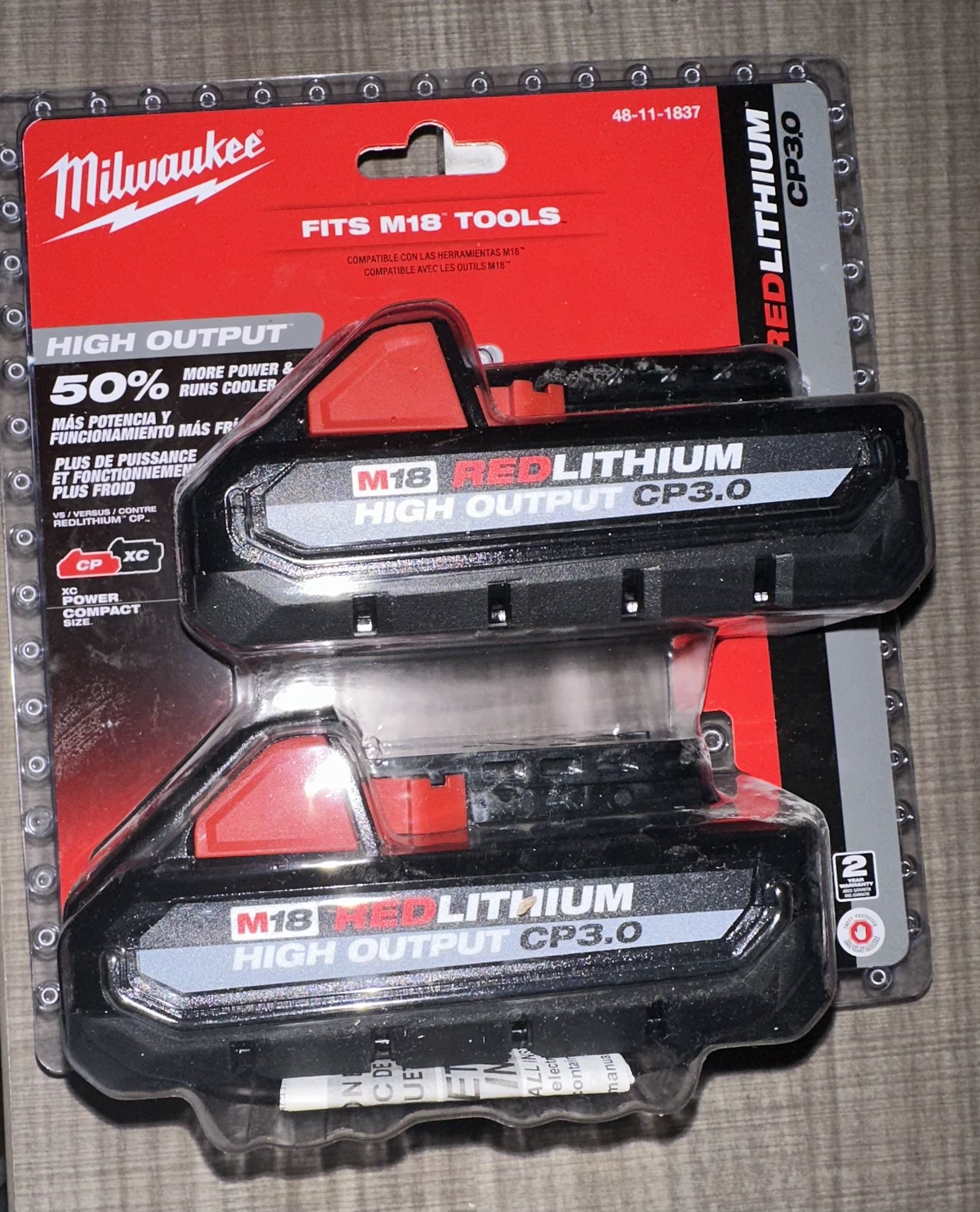 new milwaukee 2 pack of batteries
