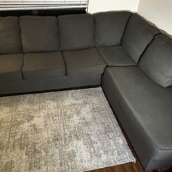 Sofá Seccional en L – Gris Oxford | Moderno, Espacioso y Desinfectado