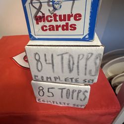 topps baseball complete sets 1984,1985. plus