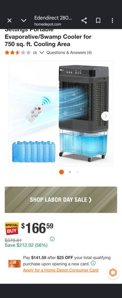 Portable Evaporative Swamp Cooler
