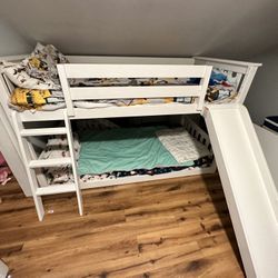 Low bunk bed With slide 