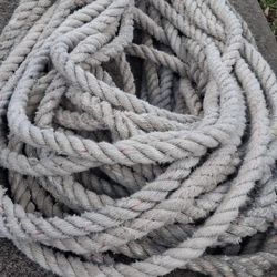 140ft 1" thick Bull Rope towing boat climbing tree trimming Arborist tug of war tow  Window Scaffolding Construction Equipment GC