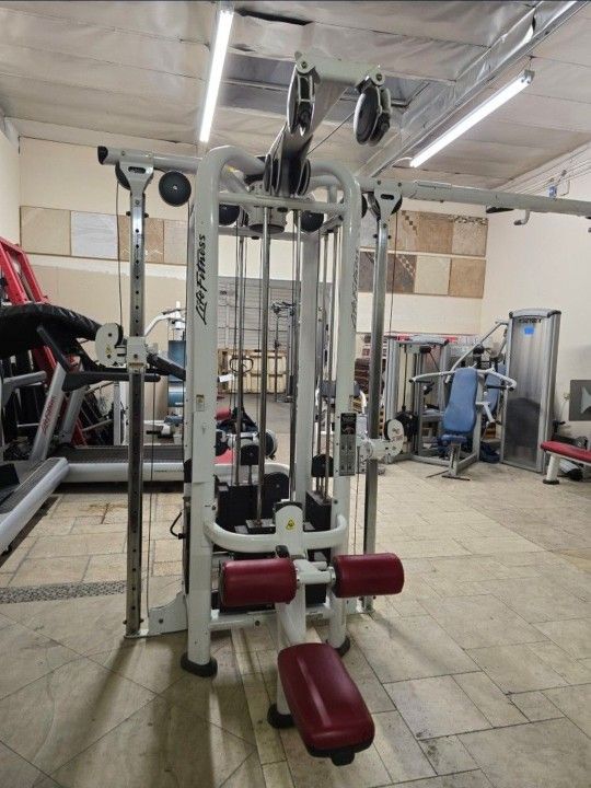 Small Commercial Gym Equipment Exercise Fitness Weight Machines Dumbbells 8 Stack Life Fitness Leg Curl Extension Press