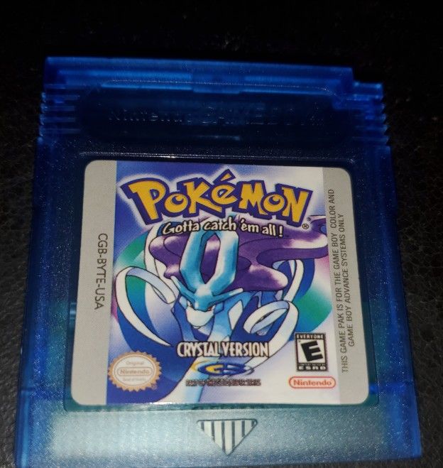 Pokemon Crystal GBC Video Game Cartridge Gameboy Color