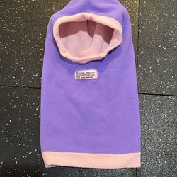 Fleece Hood Balaclava small purple & pink Long Neck Hoodie Hood