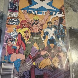 X-Factor #62; Jim Lee Cover; X-Men, New Mutants, Cameron Hodge; Marvel Cards Ad