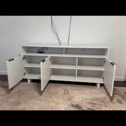 68” White Tv Stand 