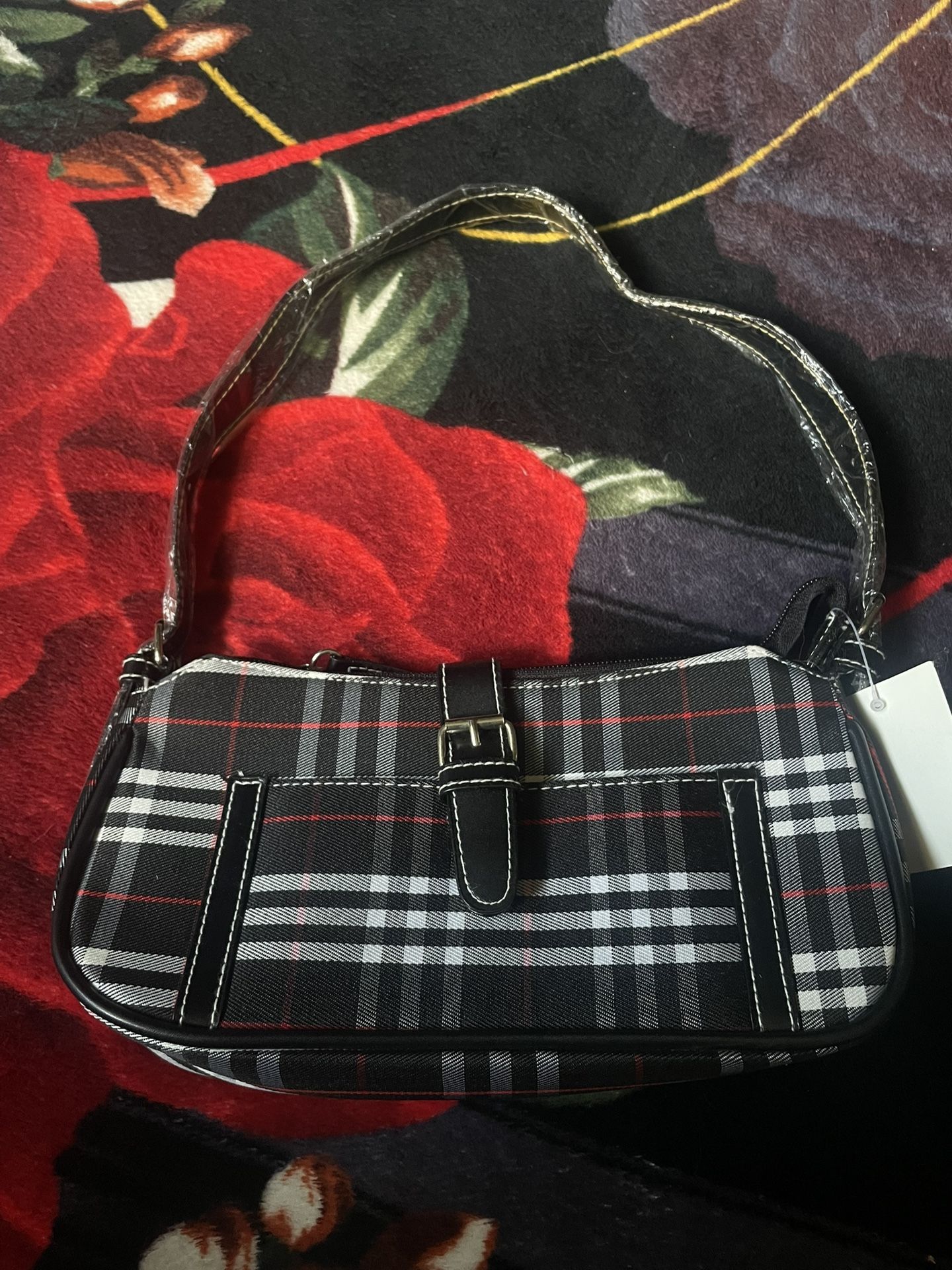 Brand New Plaid Shoulder Bag