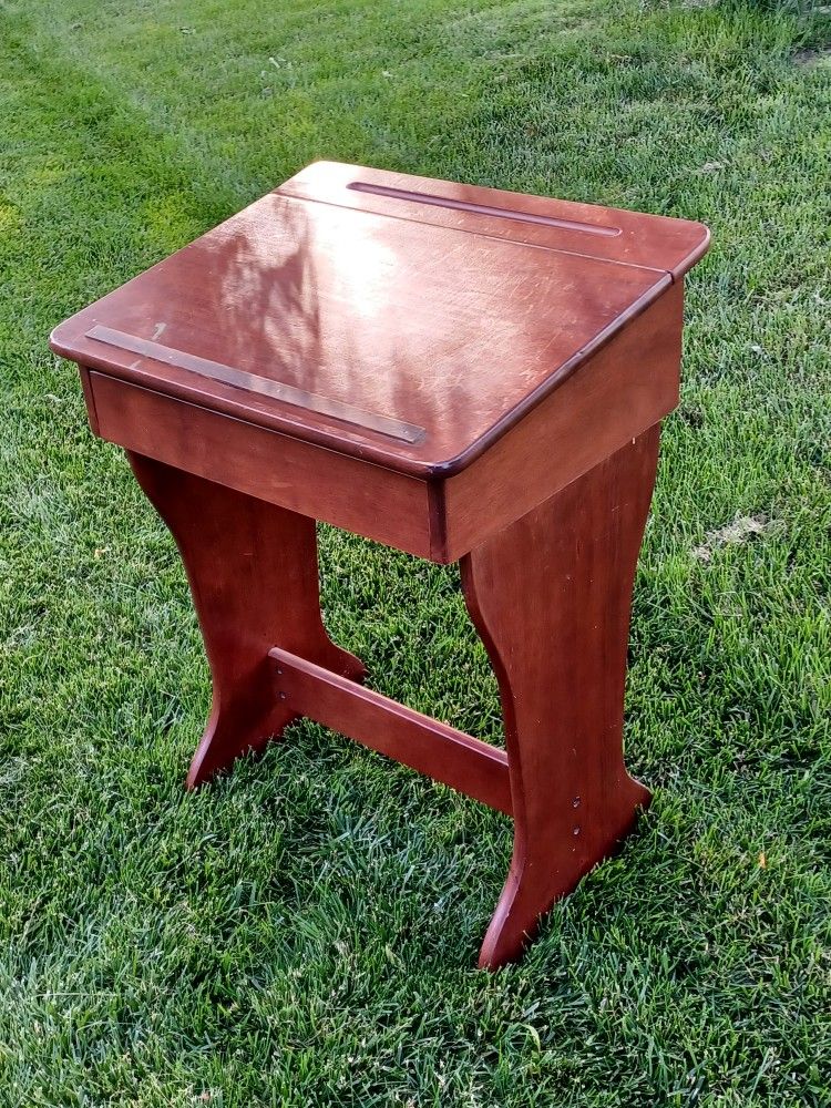 Small Wooden School Desk