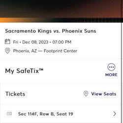Suns Vs Sacramento  Floor Seat Tickets 
