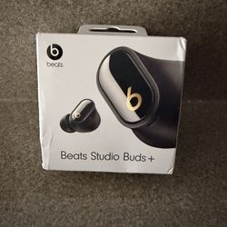 🔊 Beats Studio Buds+ – Black/Gold – New in Box