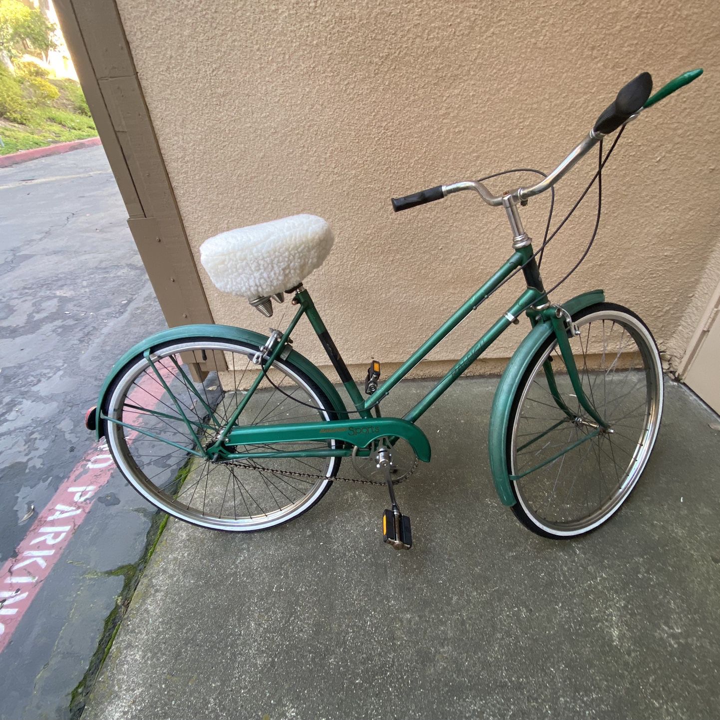 Vintage Turquoise Raleigh English Bike