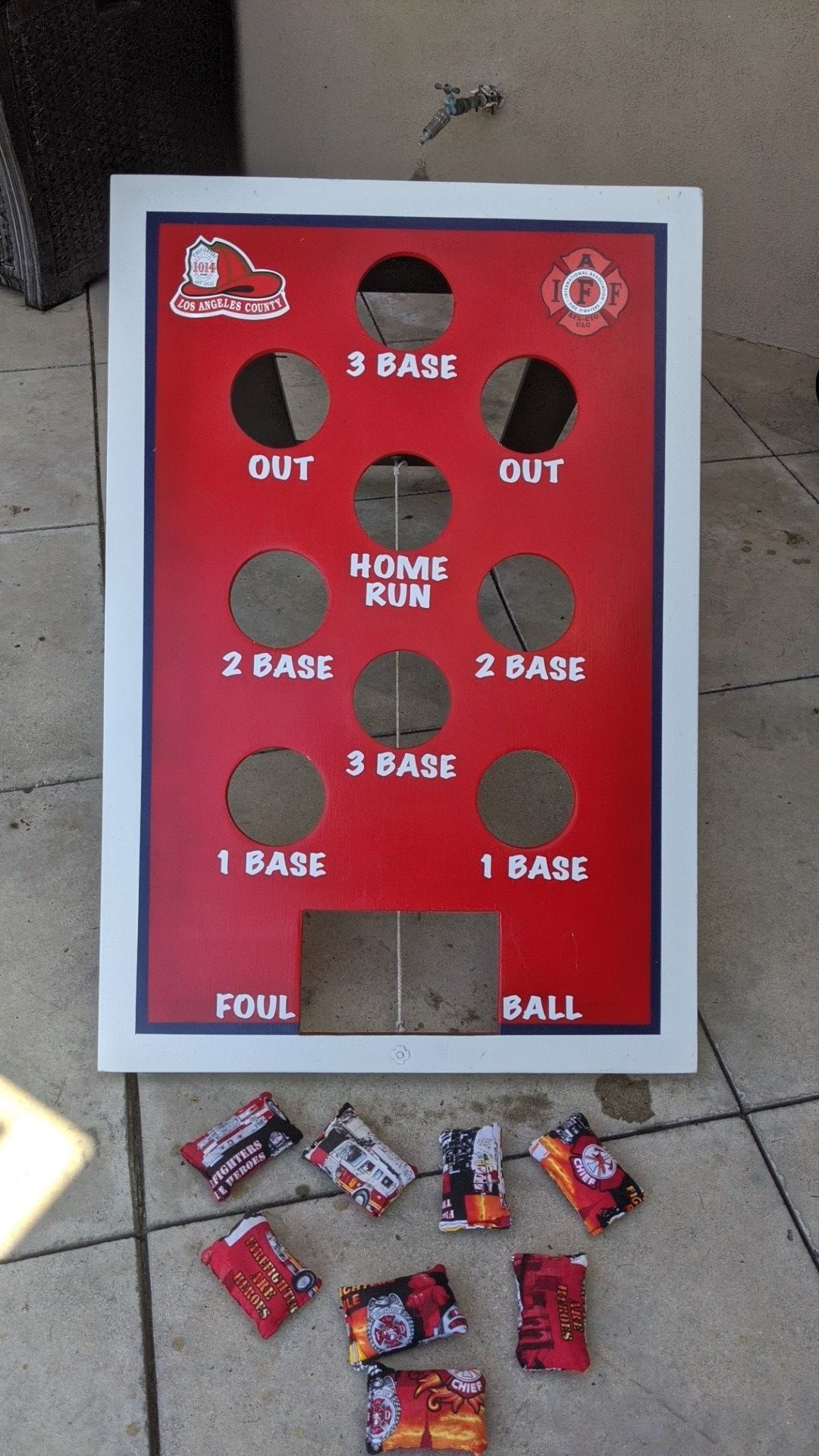 La County Fire baseball board game