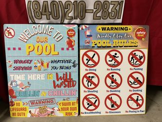 Pool Signs