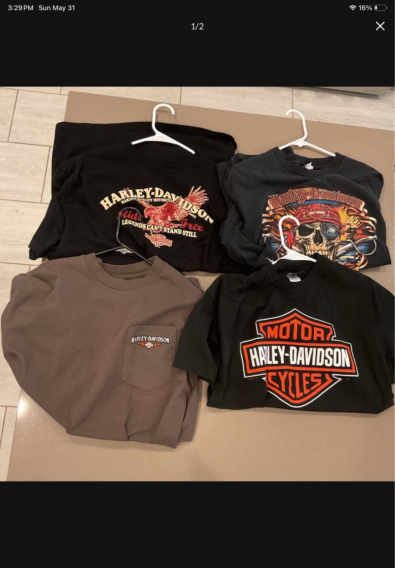Vintage Harley Davidson t shirts large xl